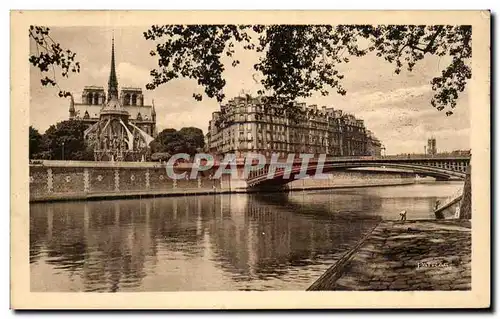 Cartes postales Les Jolis coins de Paris Iles de la cite vues de l&#39ile Saint Louis