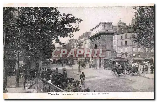 Cartes postales Paris Boulevard Porte St Martin