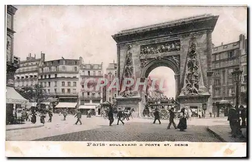 Cartes postales Paris Boulevard Porte St Denis