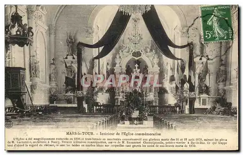 Ansichtskarte AK Mars La Tour Interieur De l&#39eglise Commemorative L&#39Eglise Militaria