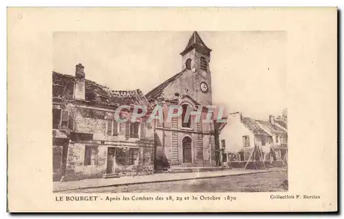 Cartes postales Le Bourget Apres Les Combats des 28 29 et 30 octobre 1870 Militaria