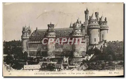 Ansichtskarte AK Chateau de Pierrefonds Vue Prise de la Roche