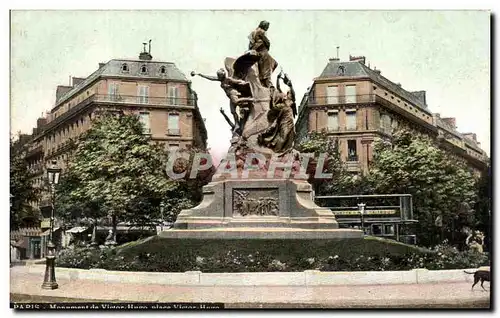 Cartes postales Paris Monument de Victor Hugo place Victor Hugo