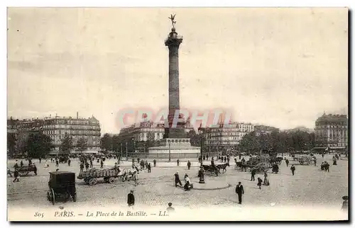 Cartes postales Paris La Place de la Bastille