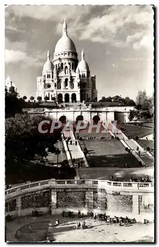 Cartes postales Paris Le Sacre Coeur et le Square Saint Pierre Montmartre