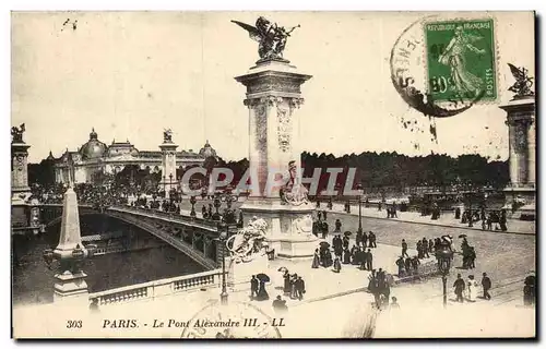 Cartes postales Paris Le Pont Alexandre III