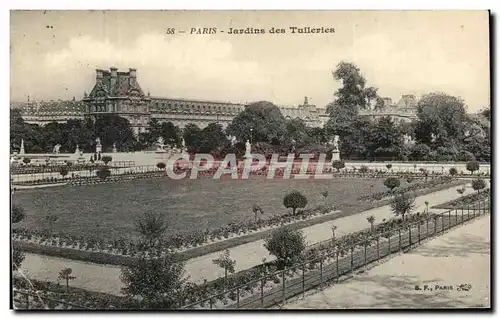 Ansichtskarte AK Paris Jardins des Tuileries Louvre