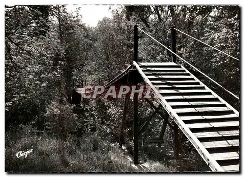 Moderne Karte Cheniers Passerelle du moulin de Piot Creuse