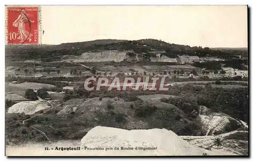 Cartes postales Argenteuil Panorama Pris Du Moulin D'Orgemont