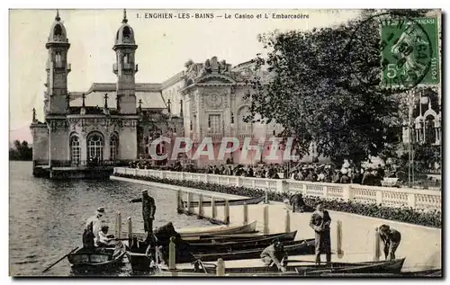 Cartes postales Enghien Les Bains La Casino Et L'Embarcadere