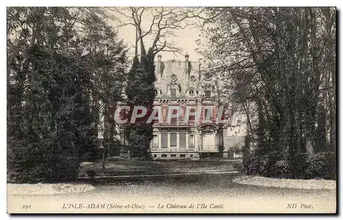 Cartes postales L&#39Isle Adam Le Chateau De l&#39Ile Conti