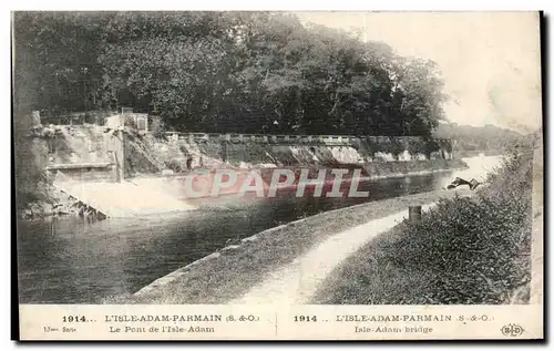Cartes postales L'Isle Adam Parmain Le Pont De L'Isle Adam Militaria