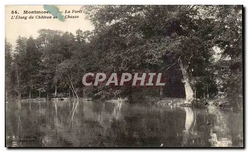 Cartes postales Montmorency La Foret L'Etang Du Chateau De Chasse