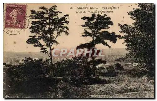 Cartes postales Argenteuil Vue Generale Prise Du Moulin d&#39Orgemont