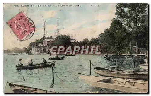Cartes postales Enghien Les Bains Le Lac et le Casino
