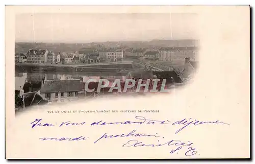 Cartes postales Vue De L&#39Oise et S Ouen L&#39Aumone des Hauteurs de Pontoise