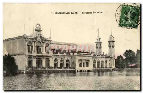 Cartes postales Enghien Les Bains Le Casino et le Lac