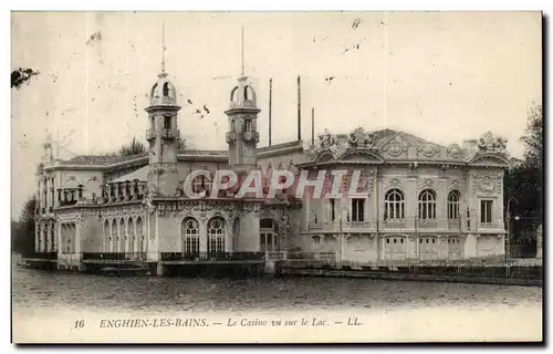 Cartes postales Enghien Les Bains Le Casino vu Sur le Lac