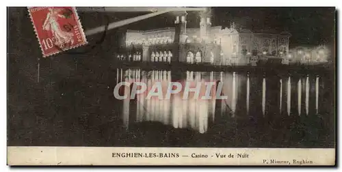 Cartes postales Enghien Les Bains Le Casino Vue de Nuit