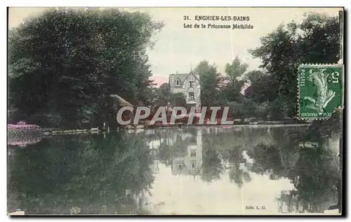 Ansichtskarte AK Enghien Les Bains Lac de la Princesse Mathilde