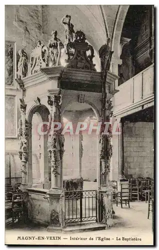 Cartes postales Magny En Vexin Interieur de l&#39Eglise Le Baptistere