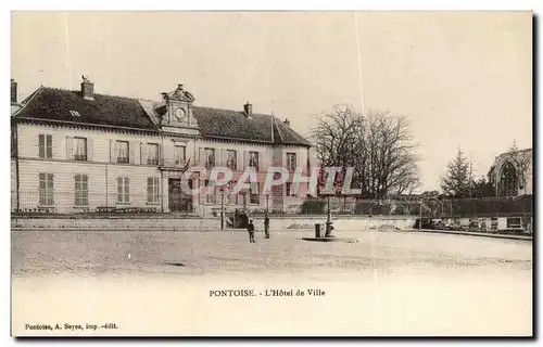 Cartes postales Pontoise L'Hotel de Ville