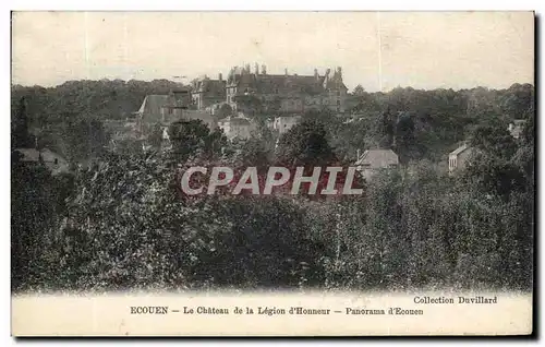 Cartes postales Ecouen Le Chateau de la Legion d'Honneur Panorama d'Ecouen