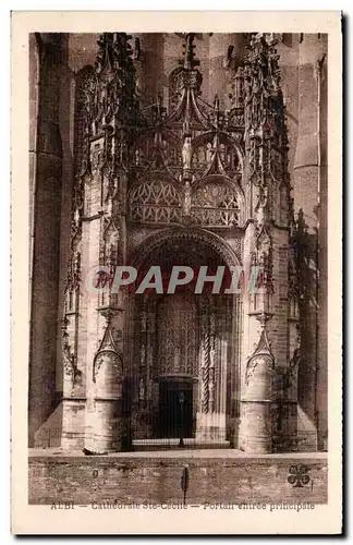 Ansichtskarte AK Albi Cathedrale Ste Cecile Portail Entree Principale