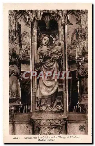 Ansichtskarte AK Albi Cathedrale Ste Cecile La Vierge et l&#39Enfant Grand Choeur