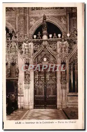 Ansichtskarte AK Albi Interieur de la Cathedrale Porte du Choeur