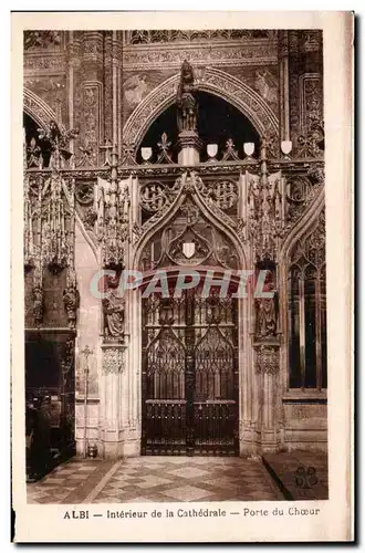Cartes postales Albi Interieur de la Cathedrale Porte du Choeur