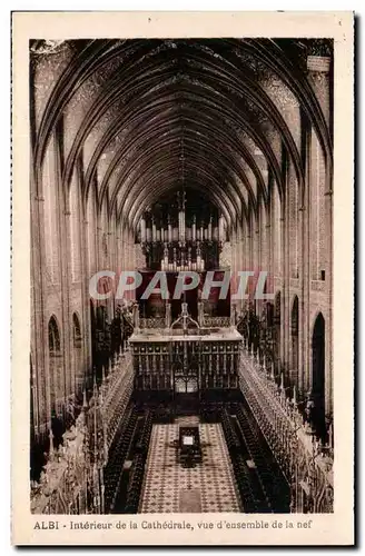 Cartes postales Albi Interieur de la Cathedrale Vue d&#39ensemble de la Nef