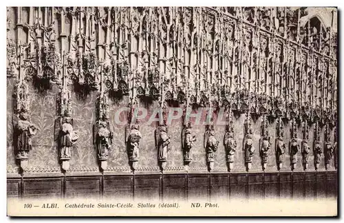 Cartes postales Albi Cathedrale Sainte cecile Stalles
