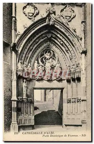 Cartes postales Cathedrale D&#39Albi Porte Dominique De Florence