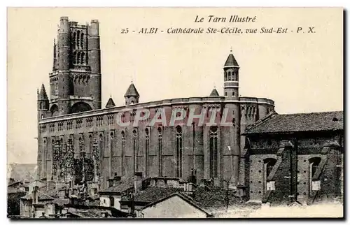 Cartes postales Albi Cathedrale Ste Cecile Vue Sud Est