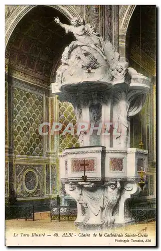 Cartes postales Albi Cathedrale Ste Cecile Chaire de la cathedrale Sainte Cecile