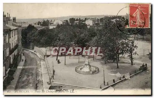 Cartes postales Aubenas Place du Champ de Mars