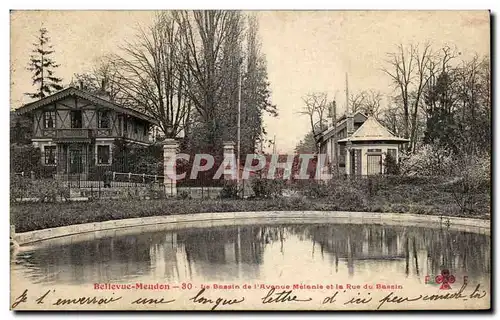 Cartes postales Bellevue Mendon Le Bassin de I'Avenue Melanie et la Rue du Bassin