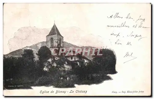 Cartes postales Eglise de Blonay La Chiesaz