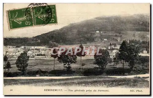 Cartes postales Remiremont Vue generale prise du Parmont