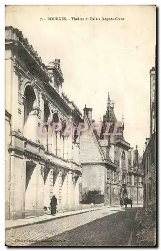 Cartes postales Bourges Theatre Et Palais Jacques Coeur