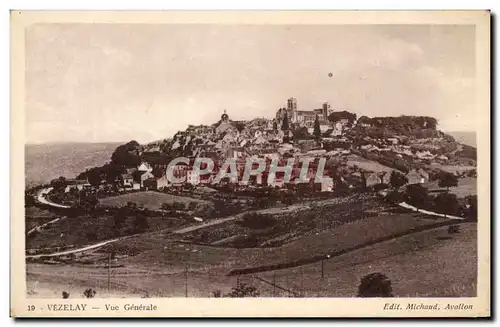 Cartes postales Vezelay Vue Generale