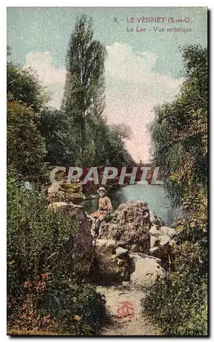 Cartes postales Le Vesinet Le Lac Vue Artistique