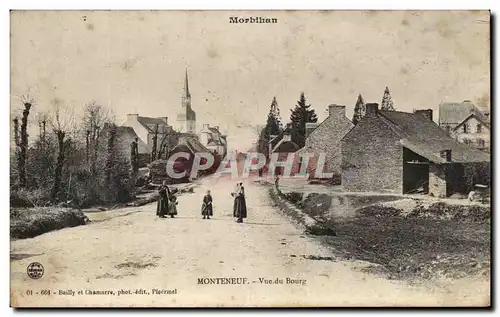 Cartes postales Morbihan Monteneuf Vue Du Bourg