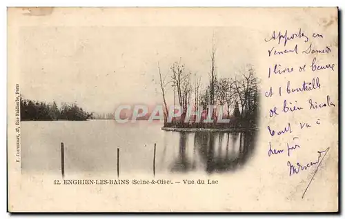 Cartes postales Enghien Les Bains Vue Du Lac