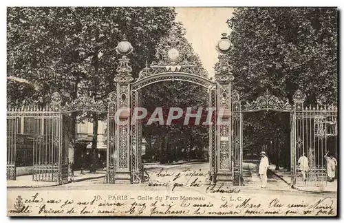 Ansichtskarte AK Paris Grille Du Parc Monceau