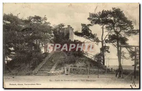 Ansichtskarte AK Foret De Fontainebleau Tour Denecourt