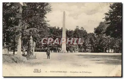 Cartes postales Fontainebleau Carrefour De l&#39Obelisque