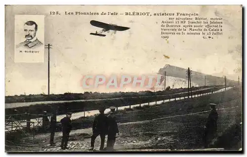 Cartes postales Les Pionniers De l&#39Air Bleriot Aviateur Francais Aeroplane Avion