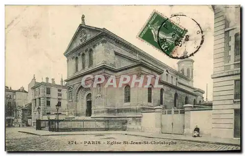 Cartes postales Paris Eglise St Jean St Christophe